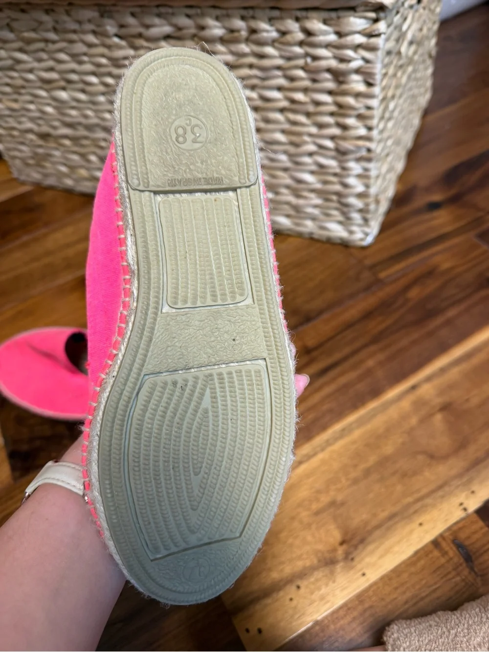 Women’s Casual Slip-On MANEBI (made in Spain) Espadrilles in Hot Pink